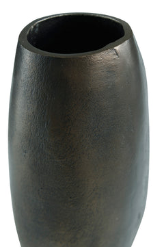 Antique Bronze 12.5 inches high vase, product view 5 - 5