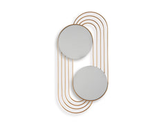 Gold Finish Warrenley accent mirror, full product view - 1