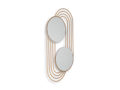 Gold Finish Warrenley accent mirror, product view 2 - 2