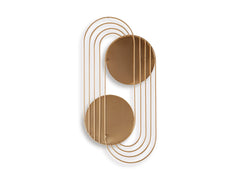 Gold Finish Warrenley accent mirror, product view 3 - 3