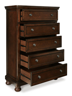 Rustic Brown, chest with drawers open - 2