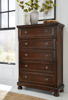 Rustic Brown, chest in room setting - 5