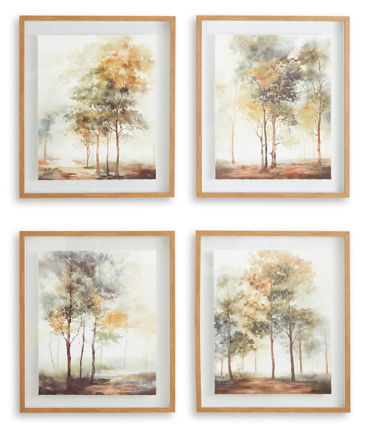 Multi Bryneford wall art set, full product view