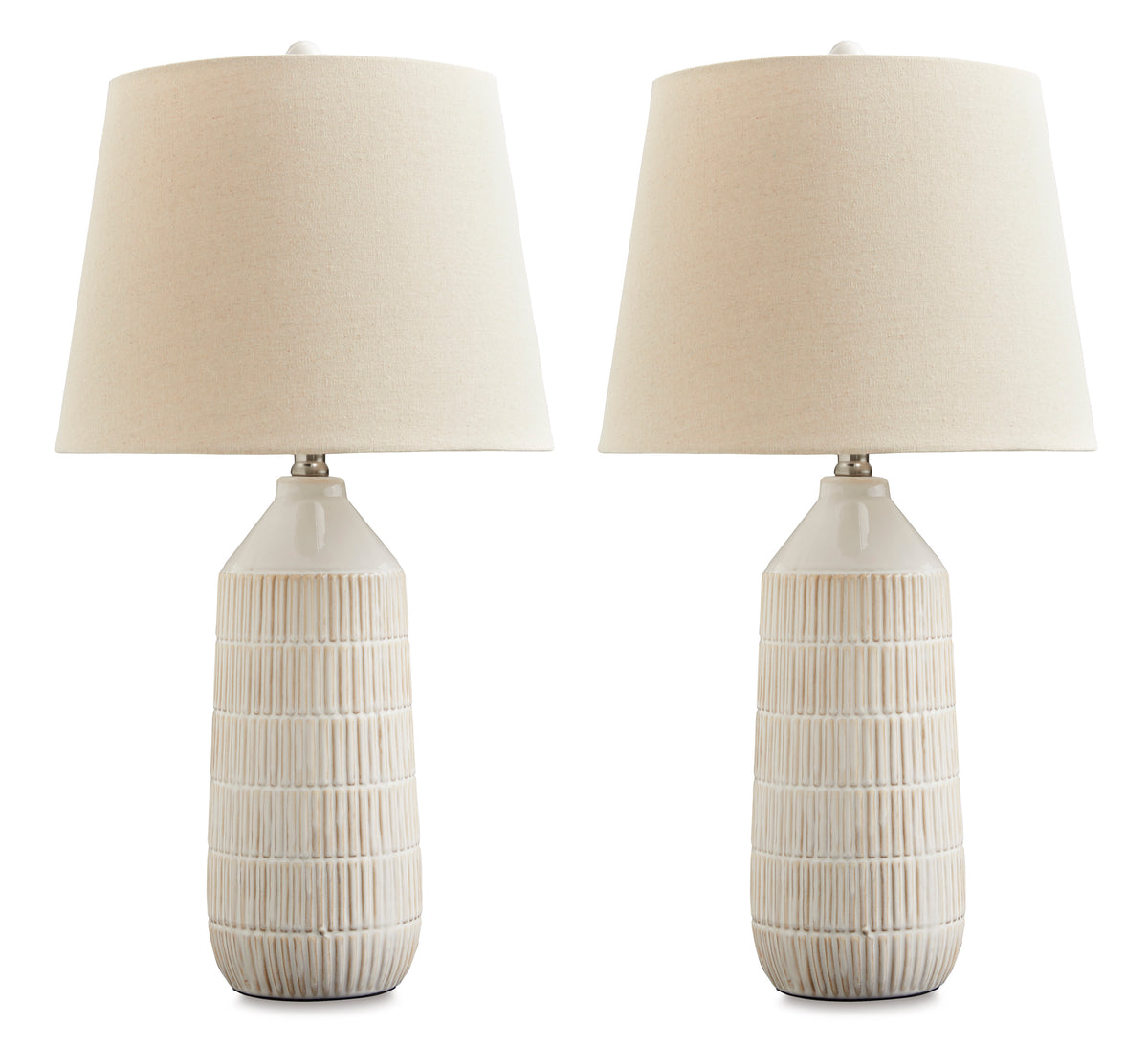 Off White Willport set of two table lamps, full product view