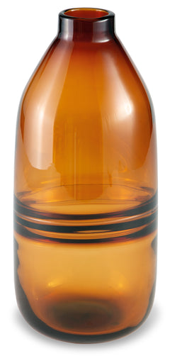 Amber amber indoor outdoor glass vase, product view 2 - 2