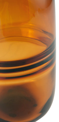 Amber amber indoor outdoor glass vase, product view 4 - 4
