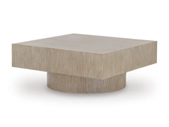 Light Grayish Brown Square Coffee Table, full product view - 1