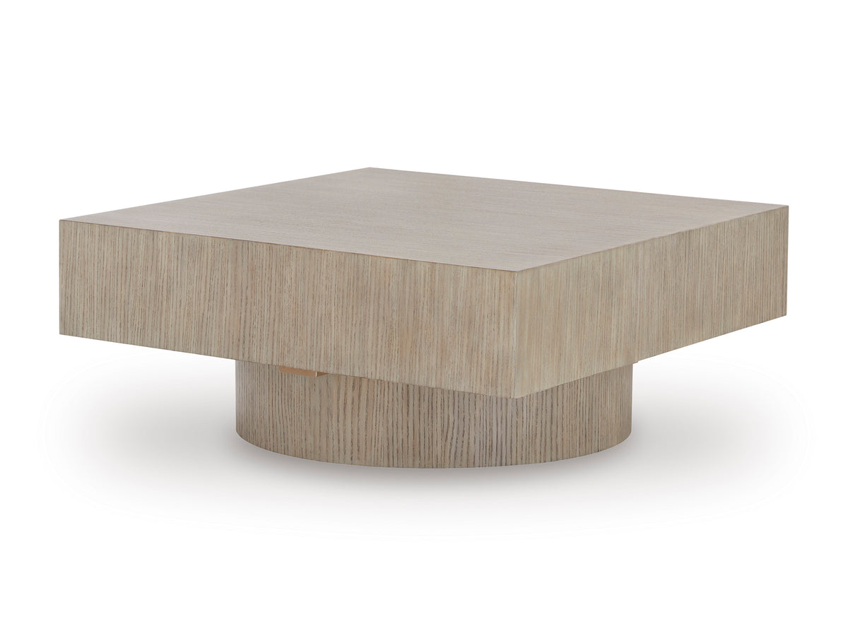 Light Grayish Brown Square Coffee Table, full product view