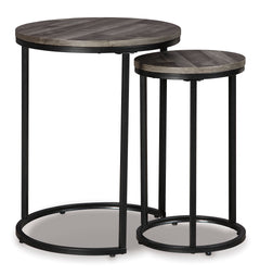 Black/Gray Briarsboro two-table set, full product view - 1