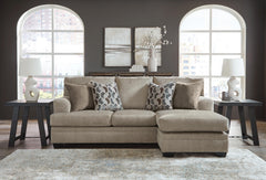 Taupe, complete sofa chaise in room - 5