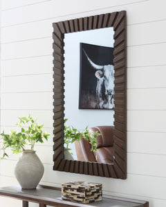 Dark Brown Accent Mirror, view 5 - 5