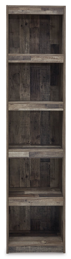 Multi Gray, complete pier shelving unit front view - 2