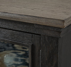 Black/Gray, two-tone tabletop and cabinet finish detail - 3