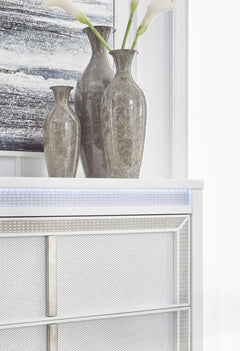 White, LED lighting and rhinestone frame detail - 4