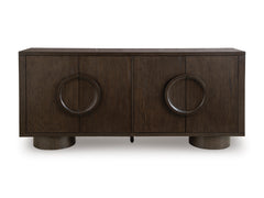 Dark Brown Accent Cabinet, product view 2 - 2