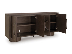 Dark Brown Accent Cabinet, product view 3 - 3