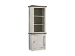 Two-tone, complete right pier cabinet with door closed - 1