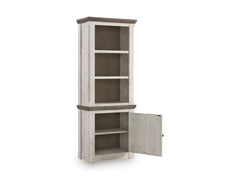 Two-tone, complete right pier cabinet with door open - 2