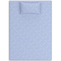 Blue Full, overhead mattress and pillow set - 3