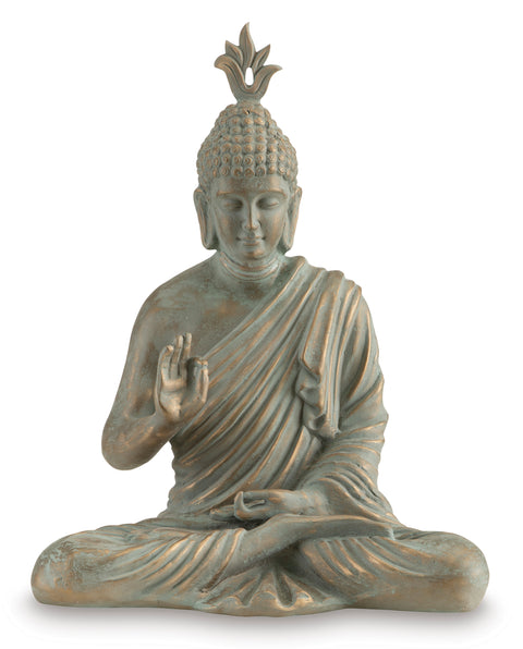 Hosgrove Verdigris Patina Seated Sculpture
