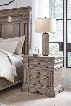 Light Grayish Brown, nightstand in room setting - 5