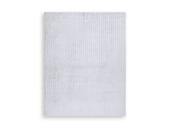 Gray 95.5" x 119.5", complete rug product view - 1