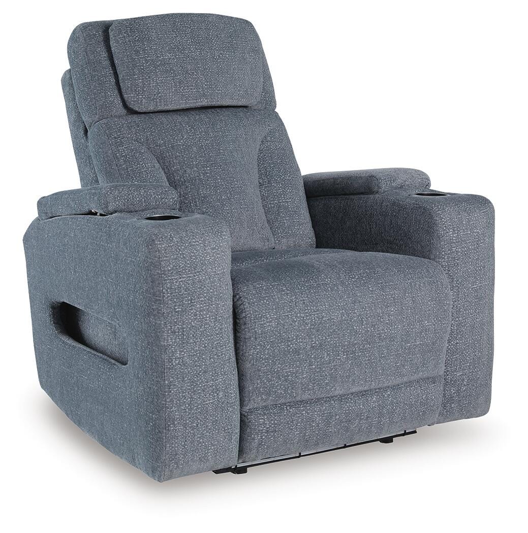 Steel, full recliner in closed position