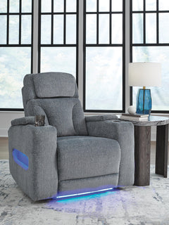 Steel, recliner in room; other furniture and decor excluded - 2