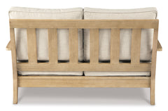 Beige Loveseat w/Cushion, product view 2 - 2