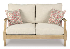 Beige Loveseat w/Cushion, product view 3 - 3