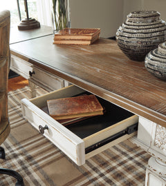White/Brown Home Office Lift Top Desk, view 3 - 3