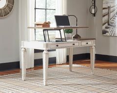White/Brown Home Office Lift Top Desk, view 7 - 7
