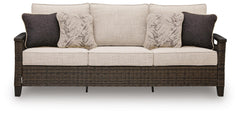 Dark Brown, front sofa view - 3