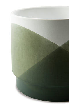 Green/White Ardenridge two-planter set, product view 4 - 4