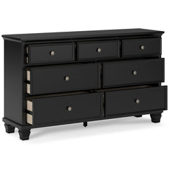 Black, dresser with drawers open - 2