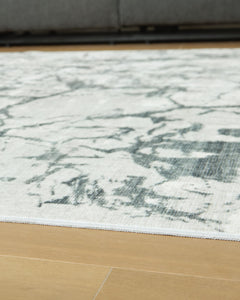 Gray 96" x 119.75", pile and edge detail - 3