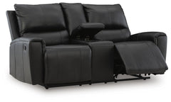 Black, loveseat reclined view - 3
