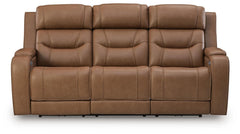 Caramel, complete sofa closed front view - 5