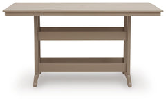 Medium Brown, front counter table view - 3