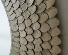 Champagne Finish Accent Mirror, view 3 - 3