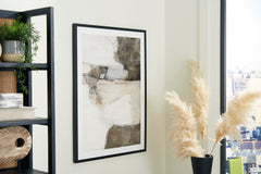 Brown/White Aldricton wall art, product view 5 - 5