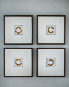 White/Gold Finish Dallbourne wall art set, product view 5 - 5