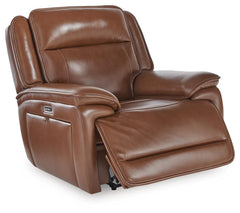 Chocolate, full recliner in open position - 3