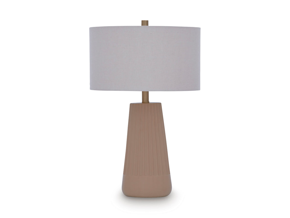 Mocha table lamp, full product view