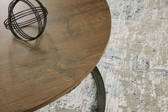 Brown/Black three-piece table set, product view 3 - 3