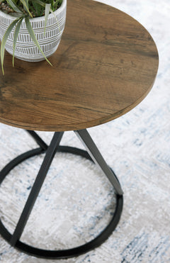 Brown/Black three-piece table set, product view 4 - 4