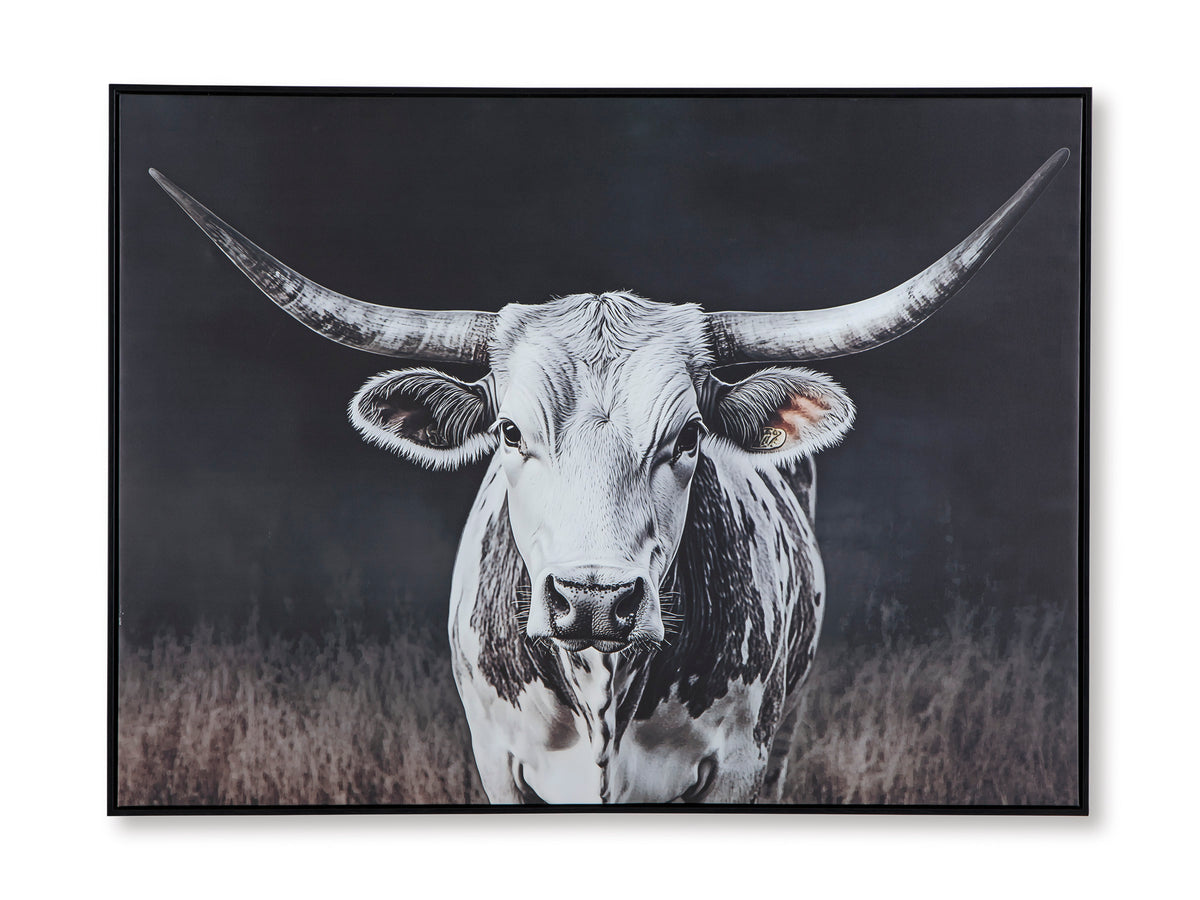 Black/White/Brown Harlandale wall art, full product view