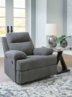 Charcoal, recliner in room; other furniture and decor excluded - 2
