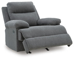 Charcoal, full recliner in open position - 3