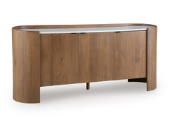 Brown/White Accent Cabinet, full product view - 1